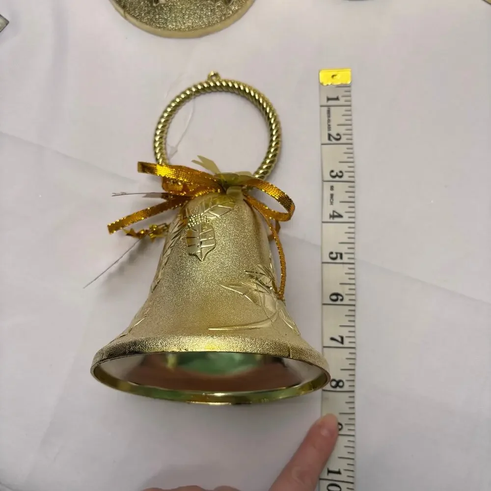 Bell Plastic Ornaments Lot of 5